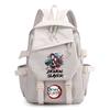 Sac à dos imprimé Demon Slayer pour adolescent étudiant Rentrée scolaire Sac à livres Femme Grande capacité Imperméable Sac de voyage