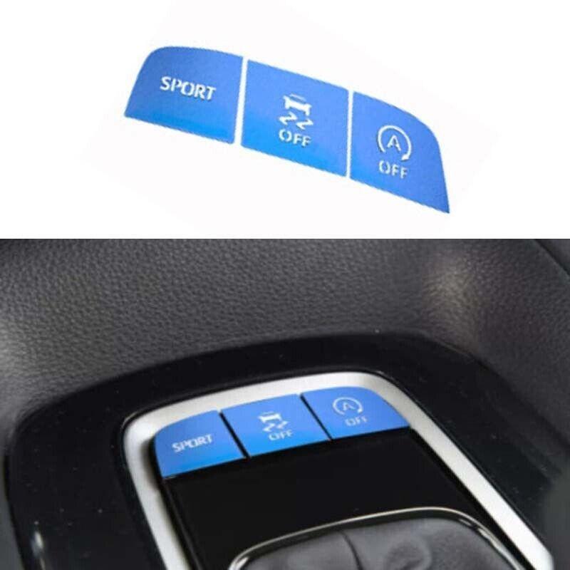 Blue For Toyota Corolla Center Console Gear Shift Button Sticker Trim 2020-2023