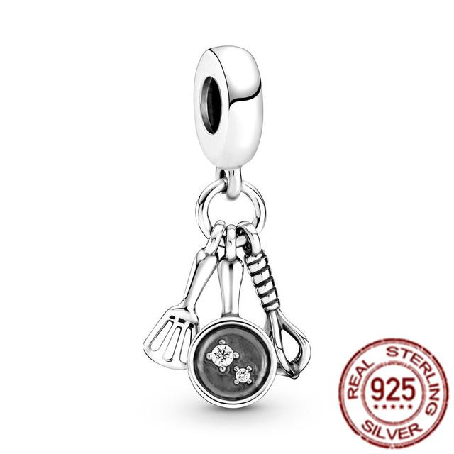 Fit Original Fasion Bracelet Bangle 925 Sterling Silver Balloon Beach &Parrot Dangle Charm Bead Diy Jewelry For Women Gift