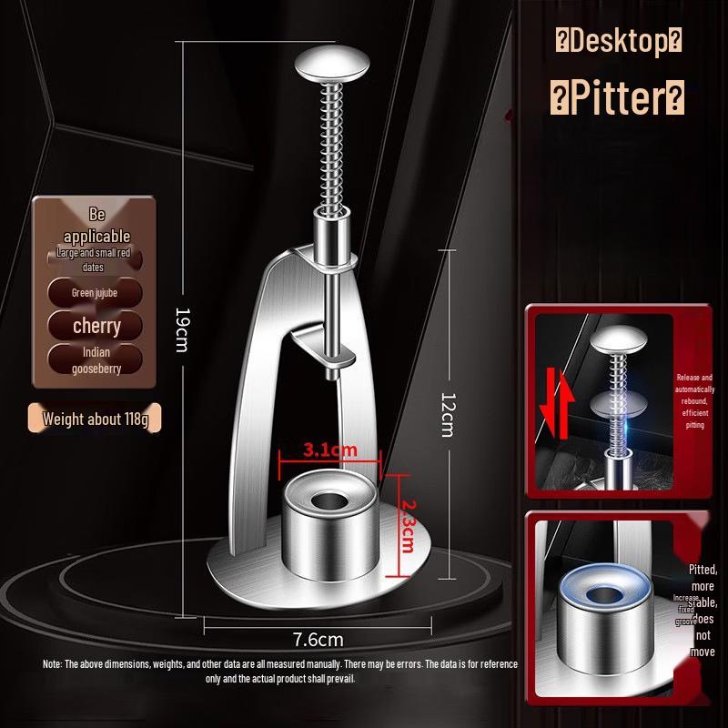 ZISIZ Desktop Red Date and Cherry Pitter
