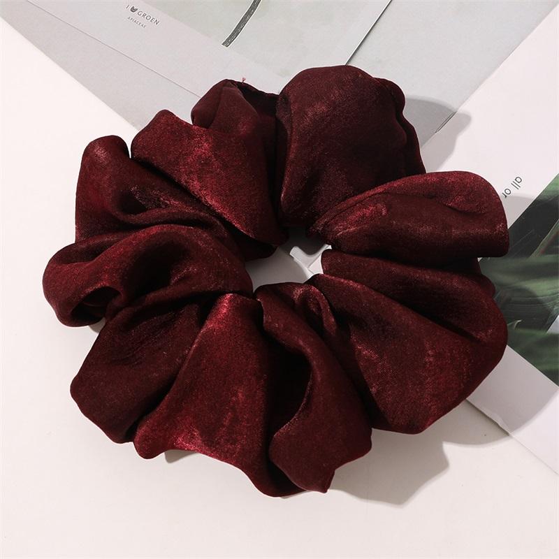Fashion Velvet Scrunchies Women Elastic Hair Band Elegant Colorful Solid Color Large Scrunchie Girls Hair Accessories Headwear
