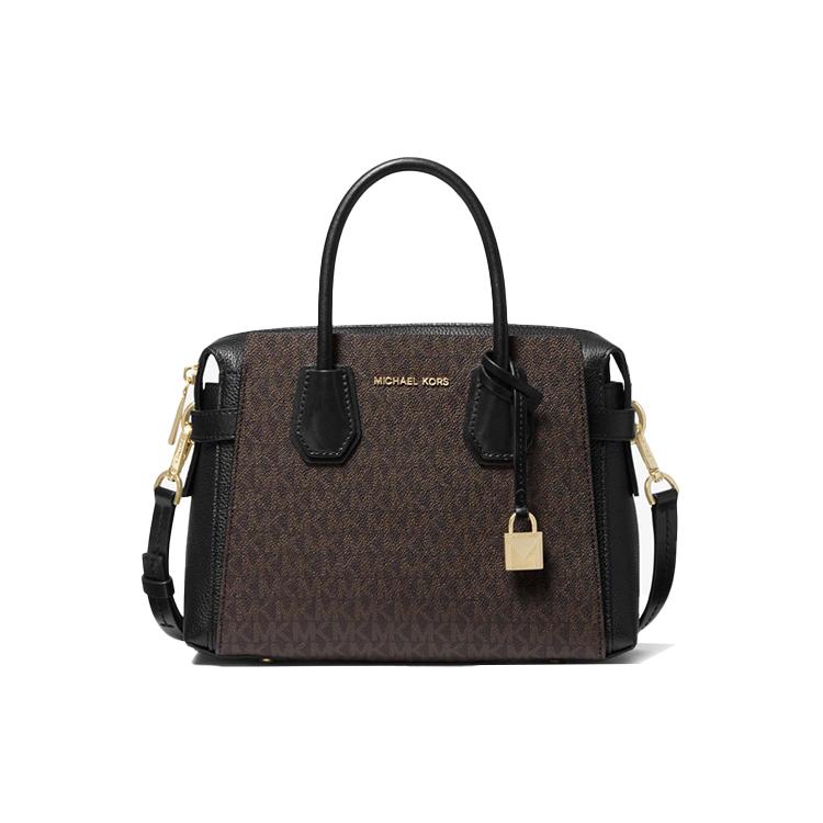 

New MICHAEL KORS Mercer Cow Leather Crossbody Bag, Shoulder Bag, Handbag Small Women s Black Brown Multicolor Monogram 30S9GM9S1B292 25.9*11.9*20.1CM