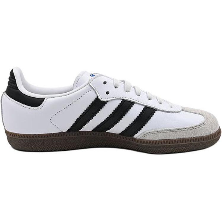Adidas Originals Samba Og Comfortable Versatile Non-Slip Durable Low-Top Kids Skate Shoes Men Skate Shoes White Black JQ4112