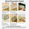 Transparent Microwave Pasta Cooker Non Sticking Heat Resistant Food Container With Strainer Large Capacity Kitchen Storage Box