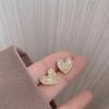 Silver Needle Crystal Flower Butterfly Earrings New Popular Earrings Fashion Light Luxury High-end Earrings
