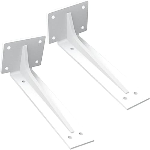 

RoBeKaU 2-Piece Shelf Bracket Set, Black and White, 300kg Load Capacity, DIY Wall Mount, L-Shaped, 5mm Thick, Fits 200mm, 300mm, 400mm, 500mm, Bracket