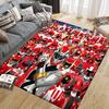 Super Sentai Character Collection Square Area Rug, Non-Slip Floor Mat for Bedroom, Perfect Gift for Super Sentai Fans.chl
