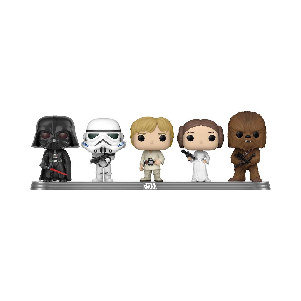 Star Wars Darth Luke Princess Leia and Chewbacca 5 Pack Galactic Amazon 64122 Vinyl - Vader, Stormtrooper, Skywalker, - (Shared Convention,