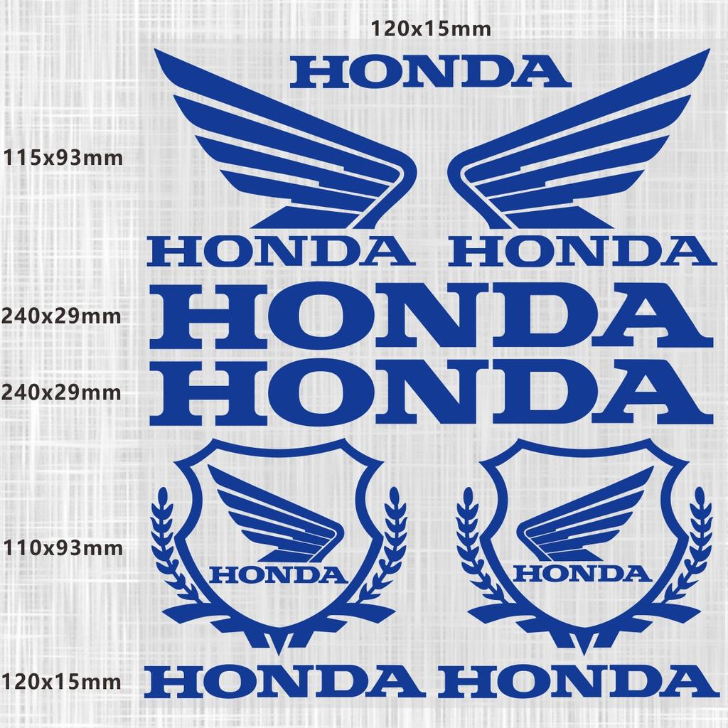 CKU5 Reflective Honda Sticker Logo Motorcycle Helmet Decal Waterproof