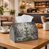 1pc Vintage Engraving Illustration Tissue Box | Durable, Fountain Landscape Monochrome Classic Suitable for Living Room Accent, Bedroom Decor, Encoura