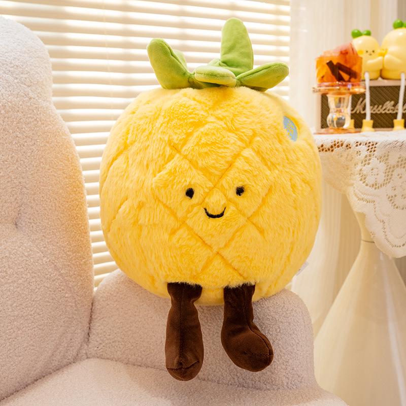 Fruit Series Plush Dolls: Interactive Educational Toys & Cartoon Throw Pillows for Children
