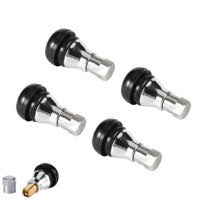 4Pcs Zinc Alloy Rubber Tubeless Wheel Tyre Tire Valve for Car Motorcycle Vehicle