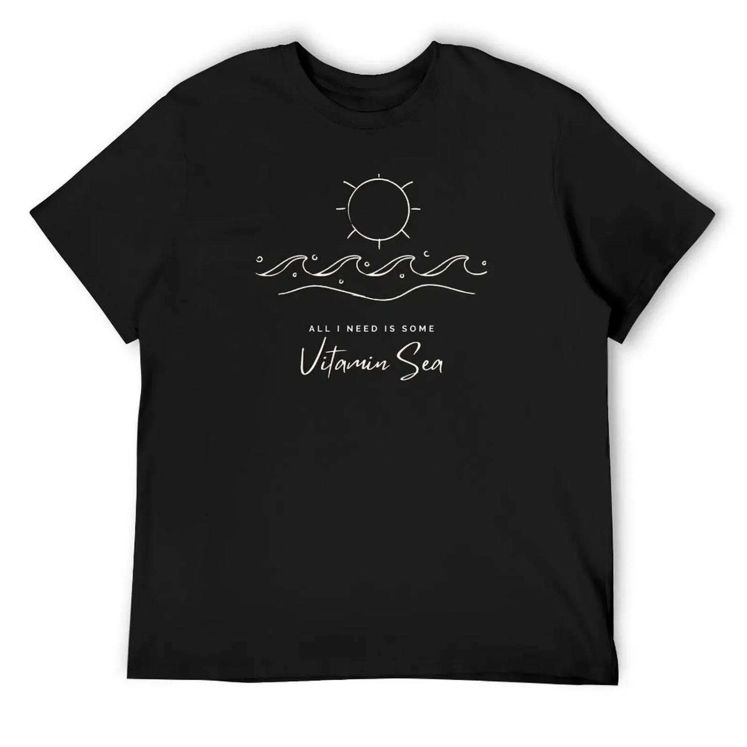 All I need is some VITAMIN SEA T-Shirt summer shirt new edition street wear designer t shirt men XXXXXL разноцветный