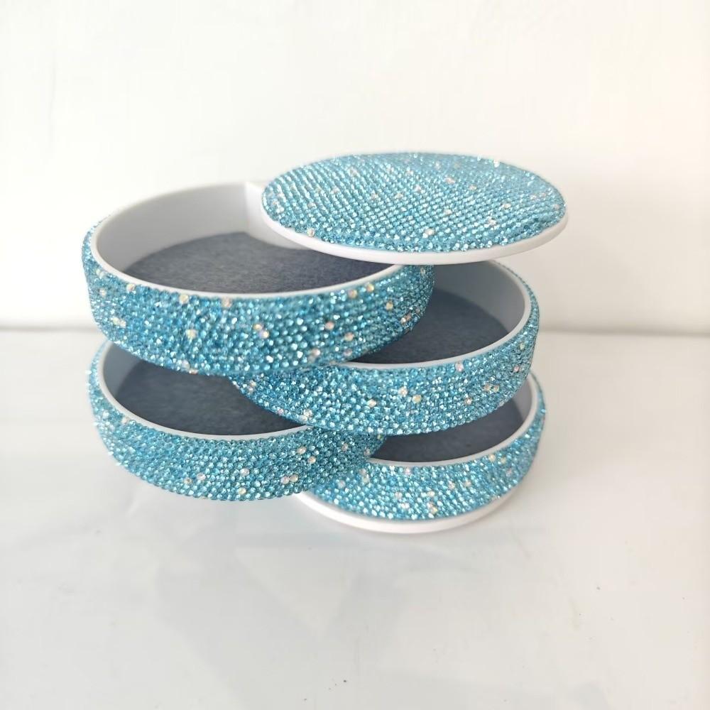 Ohrringhalter Drehbar Schmuckaufbewahrungsbox Strass Ring Armband Aufbewahrung Damen