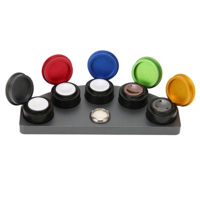 5 Dish Watch Oil Cup Simple Use Rust Proof Wear Resistant Professional Watch Repairing Accessory