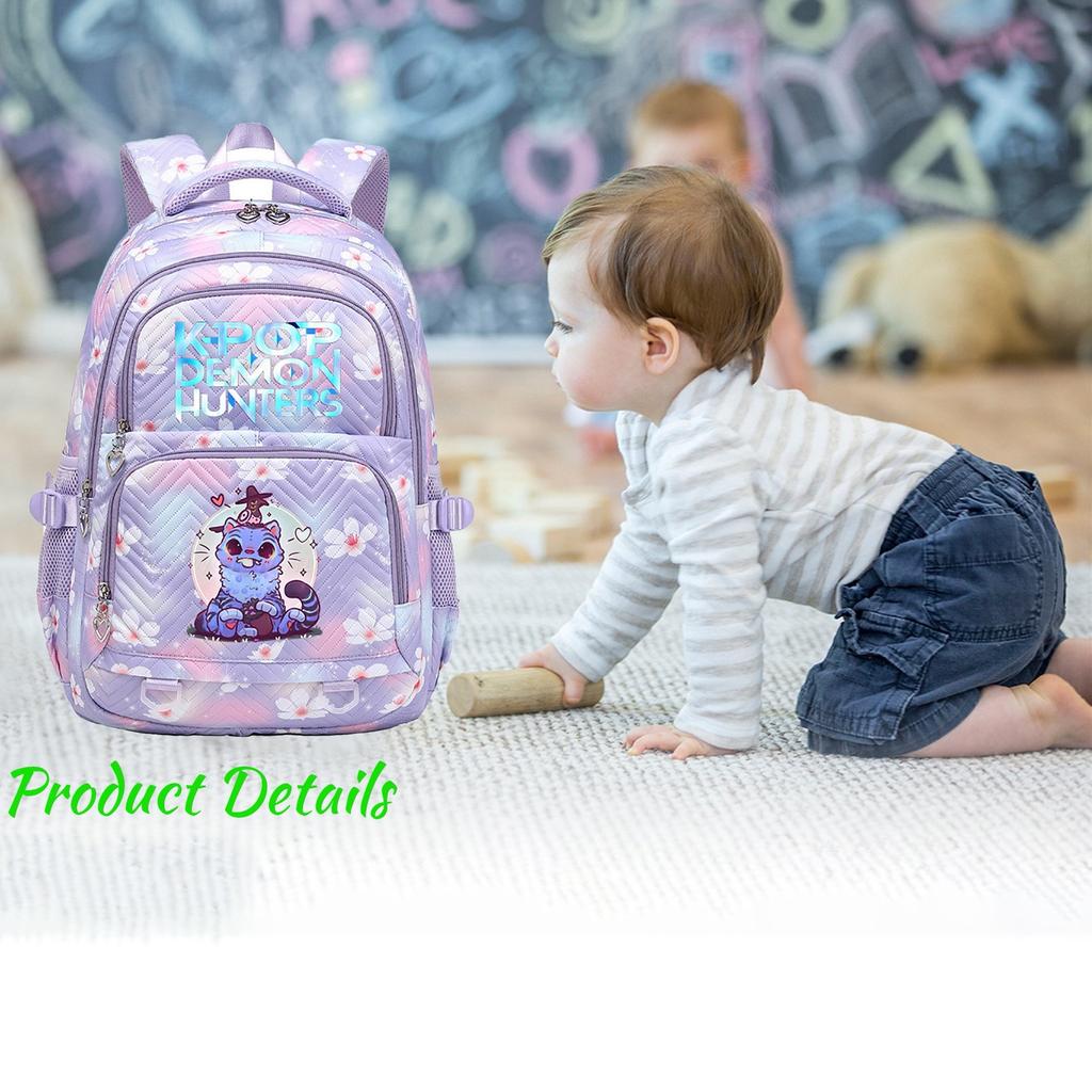 Large-capacity Backpack For Primary And Secondary School Students, Cartoon Shoulder Bag And Pencil Case For Children