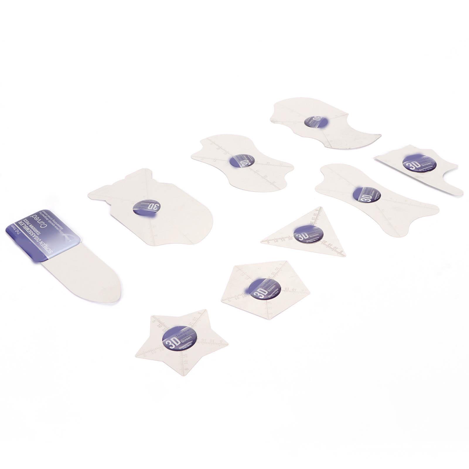 

9 шт. Инструмент для разборки изогнутого экрана из нержавеющей стали 0,1 мм Тонкий сглаживающий изогнутый ЖК-экран Spudger