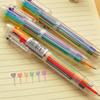 5Pcs Transparent Cartoon Ballpoint Pen Creative Cute Colorful Swivel Supplies School&Office Supplies
