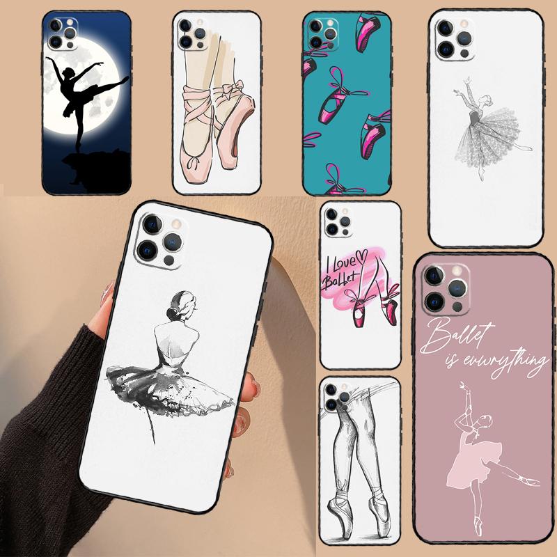 Ballet Dance Case For Samsung Galaxy A54 A34 A14 A06 A16 A26 A36 A56 A12 A32 A52 A13 A33 A53 A15 A35 A55