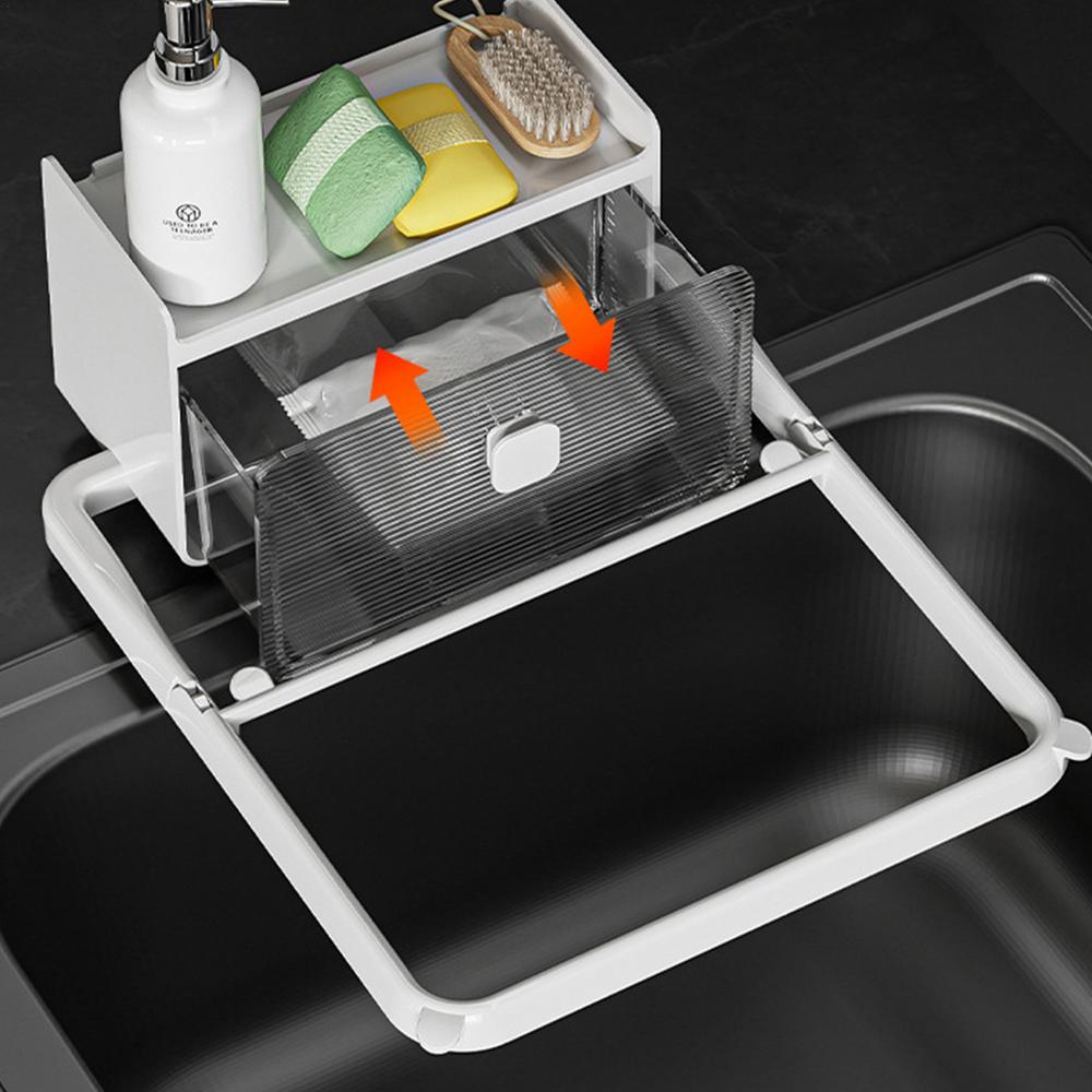 Kitchen Sink Caddy Organizer Kitchen Sink Organizers Kitchen Sink Suction Holder for Sponges Scrubbers Soap Kitchen Bathroom