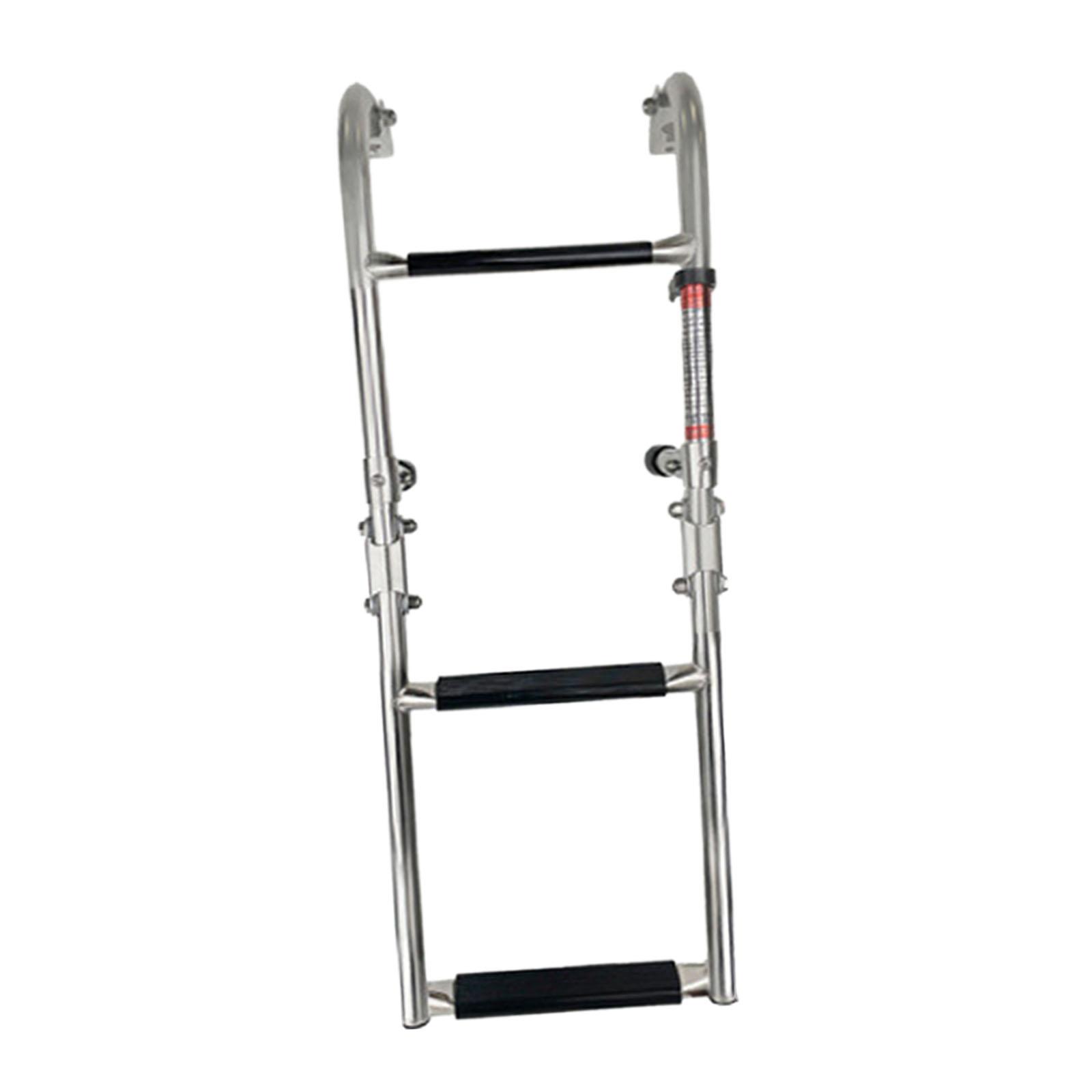 

Swim Ladder Pontoon Boat Ladder, Foldable, Marine Boat Boarding Ladder for