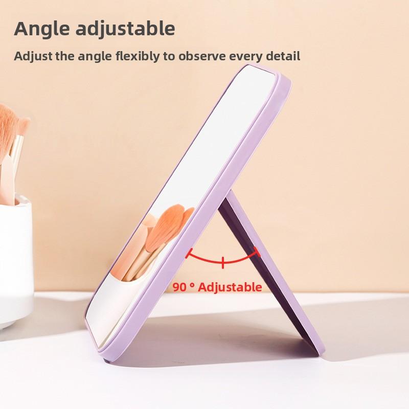 Desktop High Definition Makeup Mirror Women Bathroom Desktop Simple Foldable Makeup Mirror