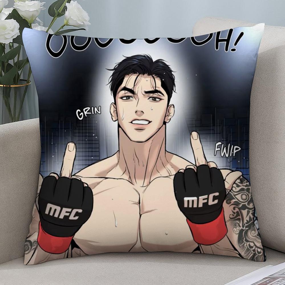 j-Jinx BL Comics Pillow Case Short Plush Sofa Decorative Gift Home Double-sided Printing Cushion