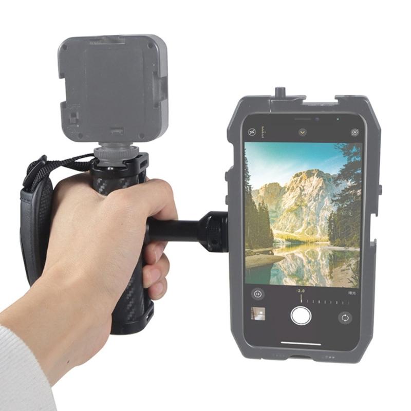 Uniwersalny Uchwyt Boczny Aluminiowy Regulowany Rękojeść Śruba 1/4" Mocowanie Zimnej Stopki Rękojeść Regulowane Mocowanie Góra-Dół