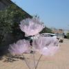 Simulation 3D Gauze Artificial Flower 50cm Big Giant Mesh Flower Hollow Silk Flower  Window Display