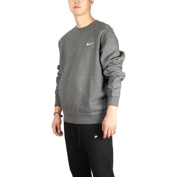 Nike Swoosh Crew Sweatshirt 'Grey' Men's 916609-071