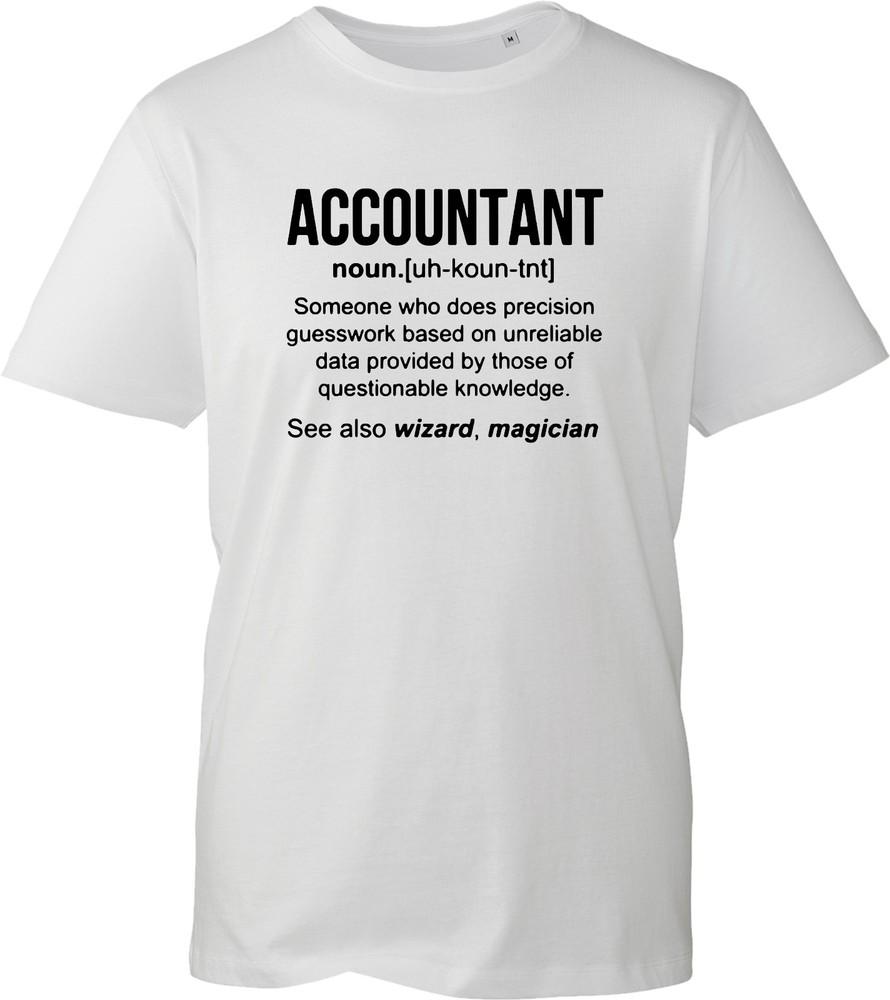 Unisex Accountant T Shirt Funny Definition Graphic Tee Math Joke Office Top S