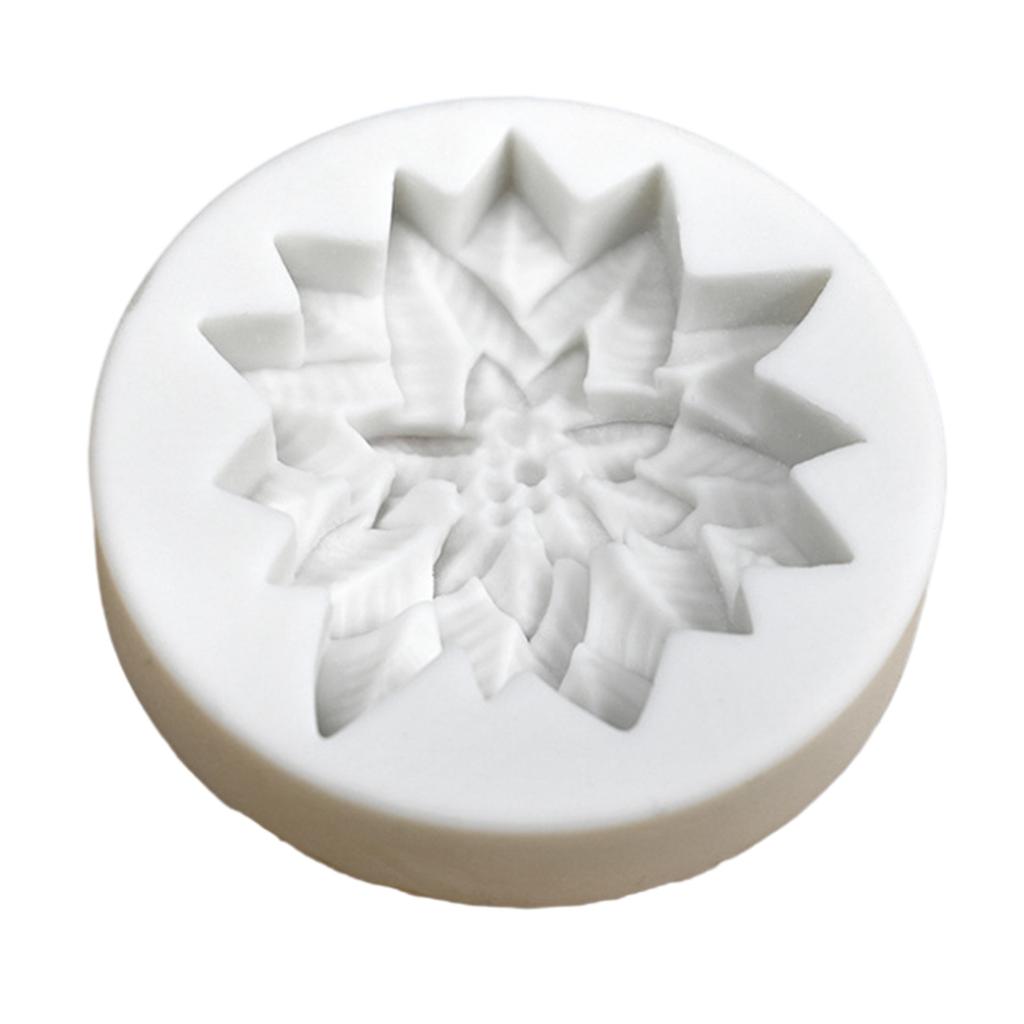 Silicone Cake Mold 6CM Diameter Christmas Holly Leaf and Fruit Pattern for Baking Enthusiasts Creating Chocolate Fondant