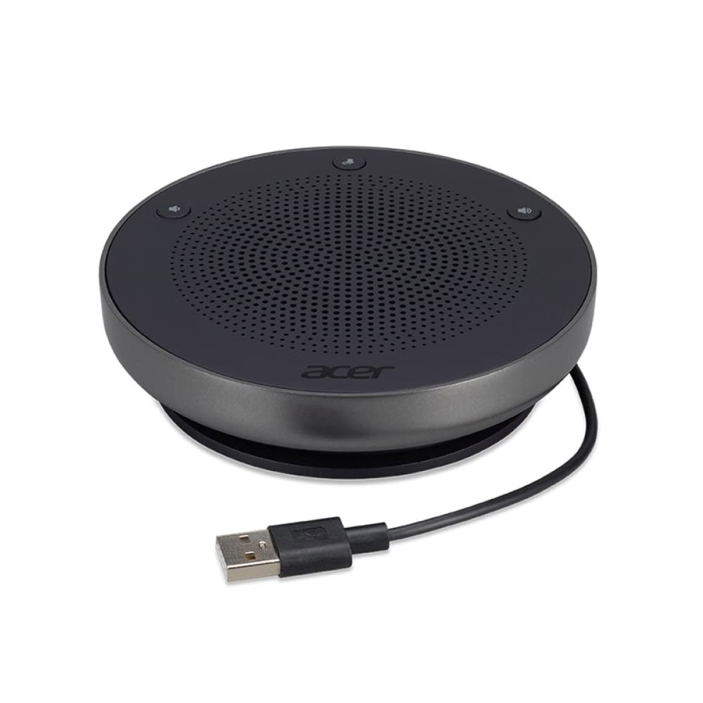 

Acer Conference Speaker ASK130 Спикерфон для конференций Микрофон Динамик Интегрированный вызов USB Микрофон Подключение до 6 человек чёрный