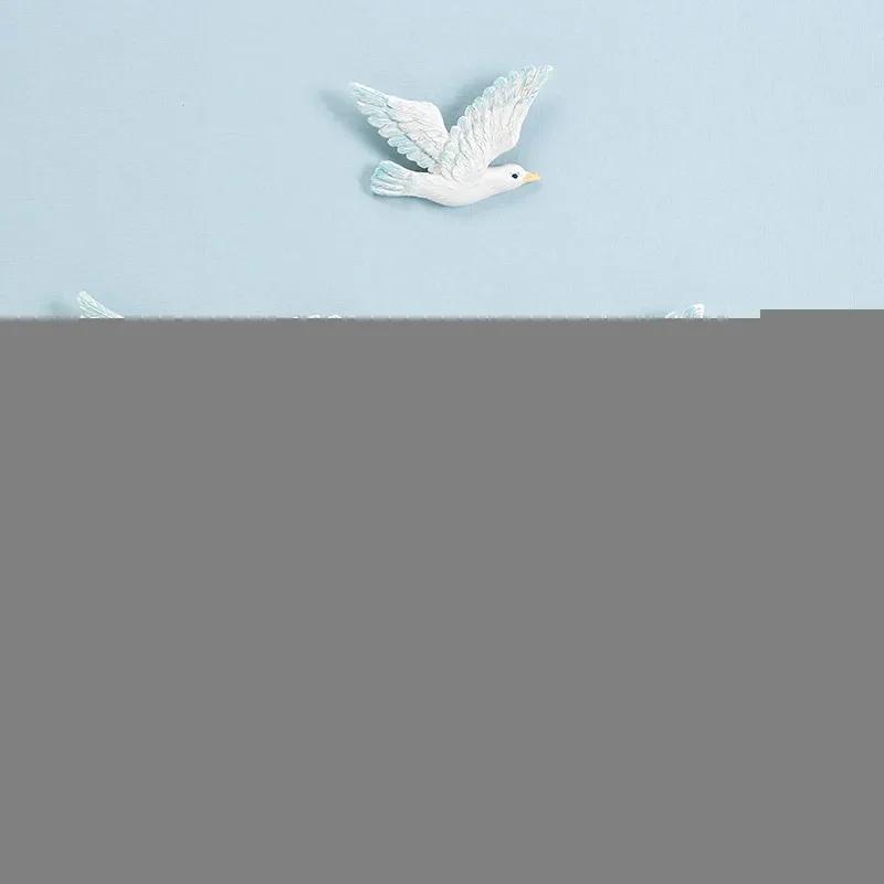 Resin Wall Hanging Seabird Living Room Painted Seagull Cafe Background Decoration Gift Interior