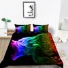 2023 New Style Wolf Print Bed Quilt Cover Comforter Duvet Covers Breathable Kids Friend Gift Cool Creative Home Decor Washable Bedclothes
