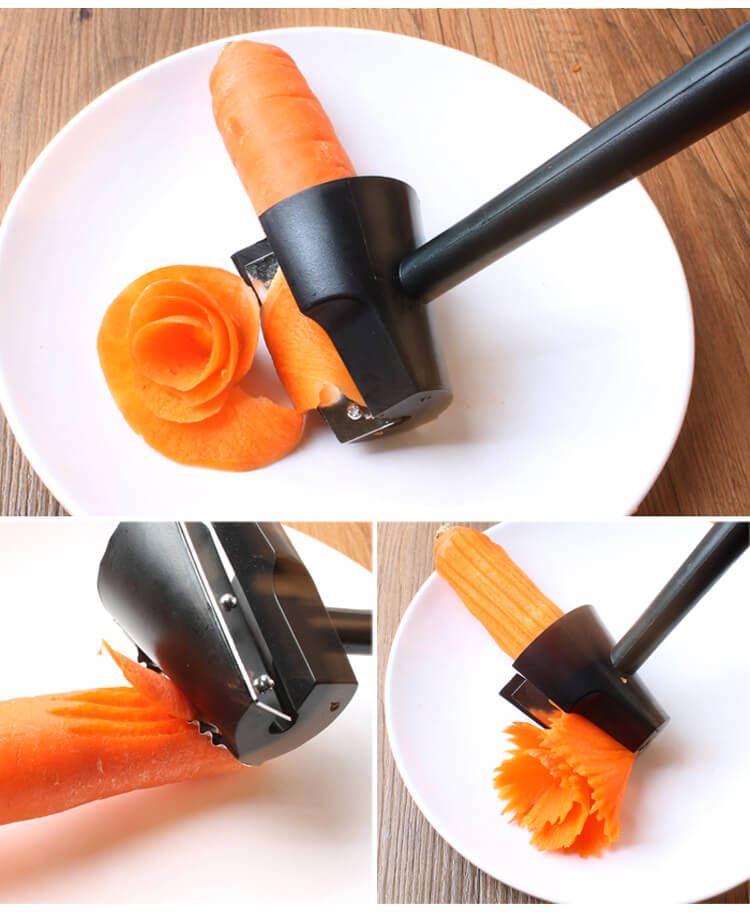 1Pc Manual Spiral Slicers Vegetable Cutter Spiral Peeler Fruits Device Cooking Gadget Kitchen Roll Flower Decorative Tool