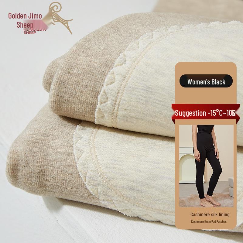 

Мужские и женские двухслойные кашемировые брюки с защитой коленей - высокая посадка, машинная стирка, идеально подходят для осени и зимы 3XL
