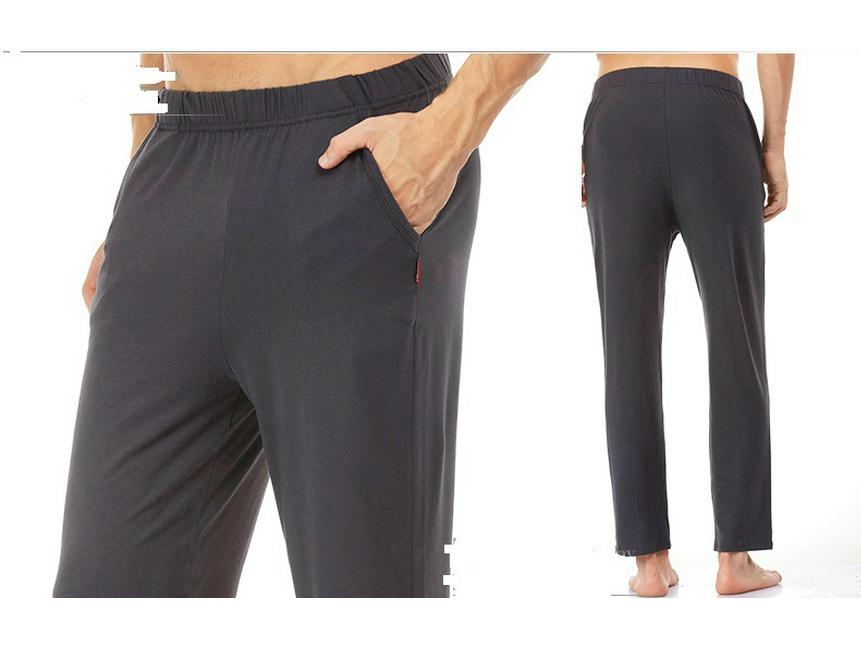 Yilanlu Men's Modal Cotton Loose Pajama Pants - Lightweight Summer Air-Conditioned Trousers