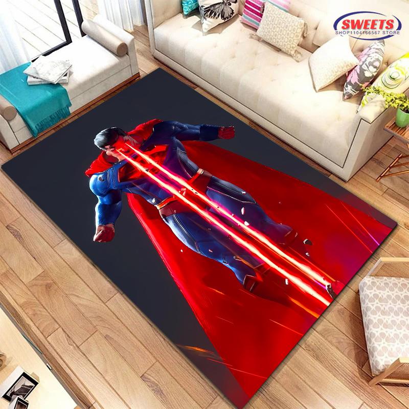 Novo Tapete do Superman! Embeleze o Espaço,Adicione Macio e Confortável,Sala de Estar Quarto Porta de Entrada Área de Escritório Pode Ser Usado Tapete