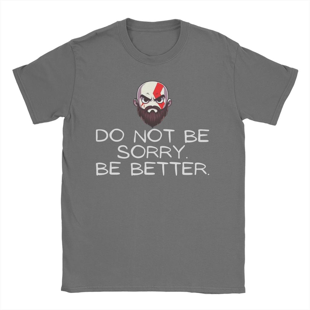 Unisex Women TShirt God of War Kratos Be better Vintage 100 Cotton Tee Shirt Short Sleeve  T Shirt Round Neck Clothes Plus Size