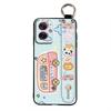 Cute Shockproof Phone Case For MOTO G55 5G Waterproof Soft Case Durable Back Cover Lanyard Anti-dust Silicone Kickstand