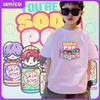 Devil Hunter Saja Boys Printed Children's T-shirt Neutral Short Sleeve Top