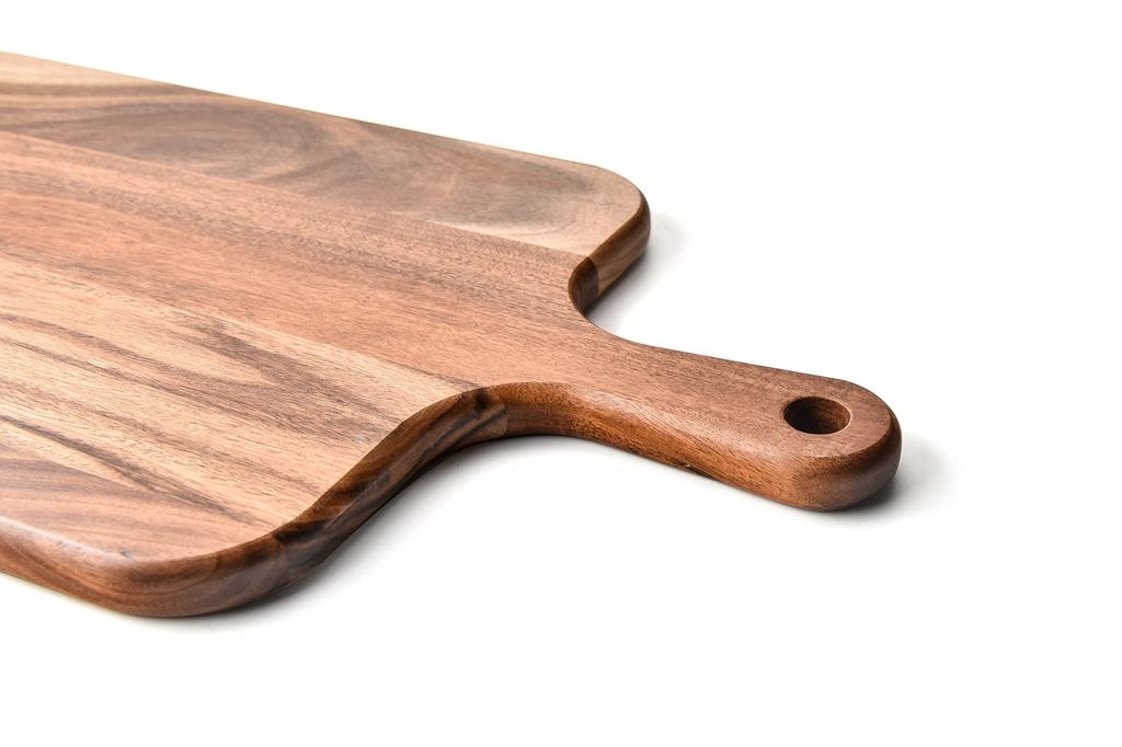Cutting Acacia Kitchen Large Cutting Cutting Board with Natural Environmentally Wooden Kitchen Lunch Bread Cutting Steak Outdoor x 19 x Board, Wood,
