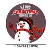 500PCS Waterproof Christmas Gift Tags 1.5x1.5in Self Adhesive Gift Tags for Wrapping Paper Festival Birthday Holiday Decor