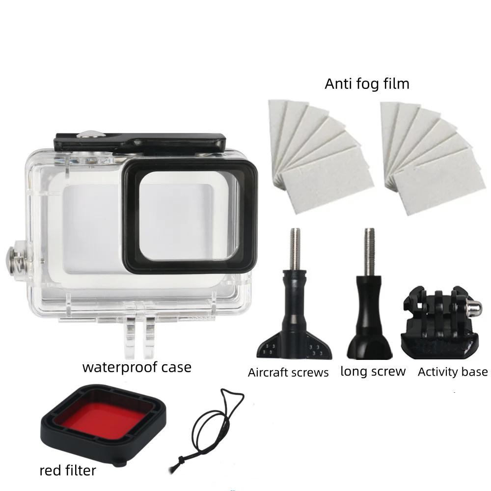 45m Underwater Waterproof Case for GoPro Hero 7 6 5 Black Diving Protective Housing Mount for Go Pro 7 6 5 Black Accessory