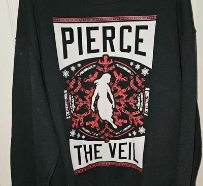 Felpa natalizia Pierce The Veil nera Tutte le taglie REGALO DI NATALE JJ4966