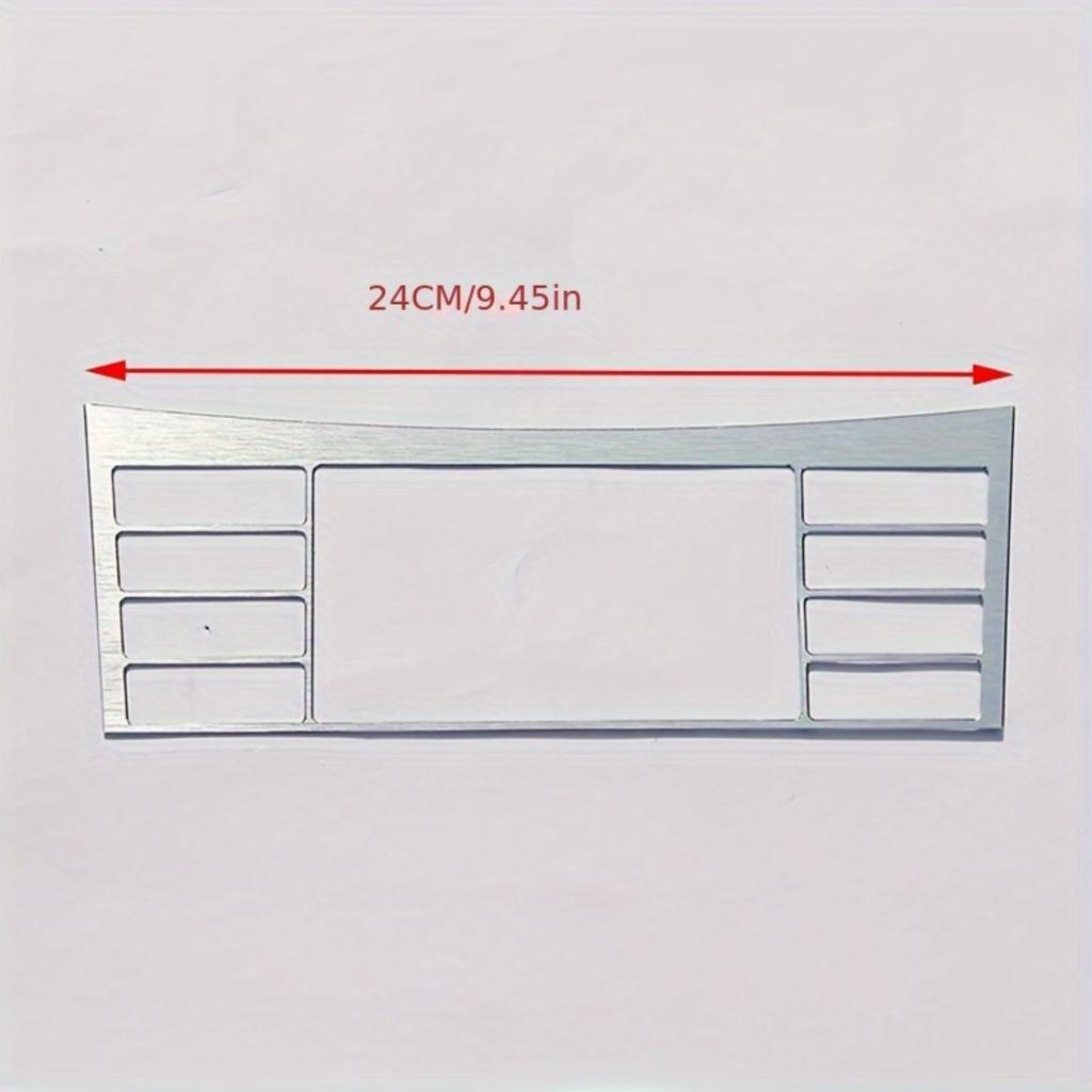 For Mercedes-Benz E-Class W213 2016-2023 E200L E260L E300L Center Control Panel Decorative Frame  Anti-Fade Polished Surface Self-Adhesive No Drilling