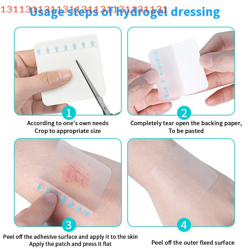 2Pcs Ultra Thin Hydrocolloid Dressing Patches Wound Dressing Adhesive Breathable Waterproof Pad Help Wound Healing Skin Care