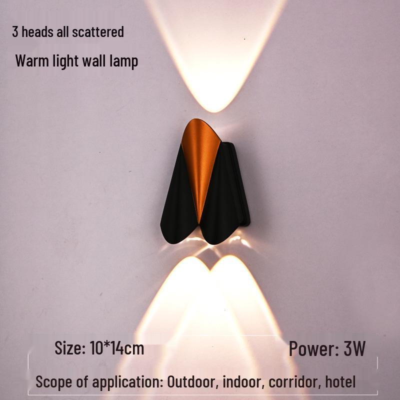 Airplane Series Outdoor Minimalist Wall Light for Villa, Courtyard, Balcony, Corridor, Aisle, or Stairway