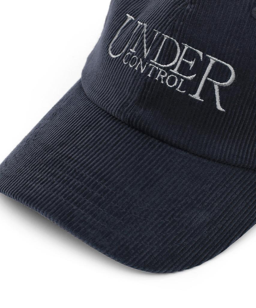 Eondeokeonteulol Unisex Autumn/Winter Corduroy Basic Soft Top Ball Cap Signature / Authentic B B / Cd / Navy